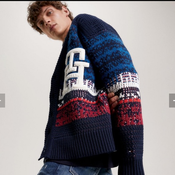 Tommy Hilfiger Ombré texture Cardigan sz Medium - Picture 11 of 16